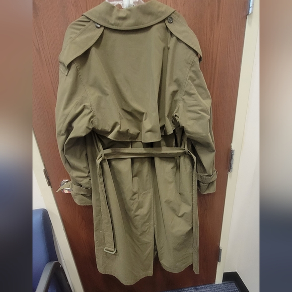 Men's Double Breasted London Fog Trench Coat 42 Regular - Picture 3 of 7